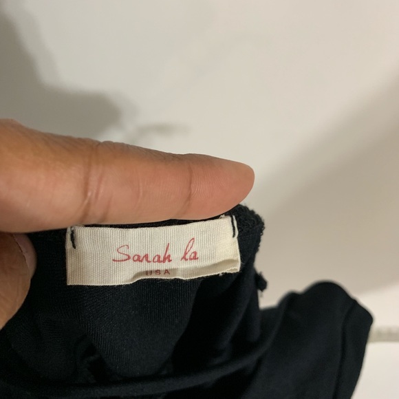 Black Romper Spaghetti Straps Shorts Small Sara La - Picture 4 of 5